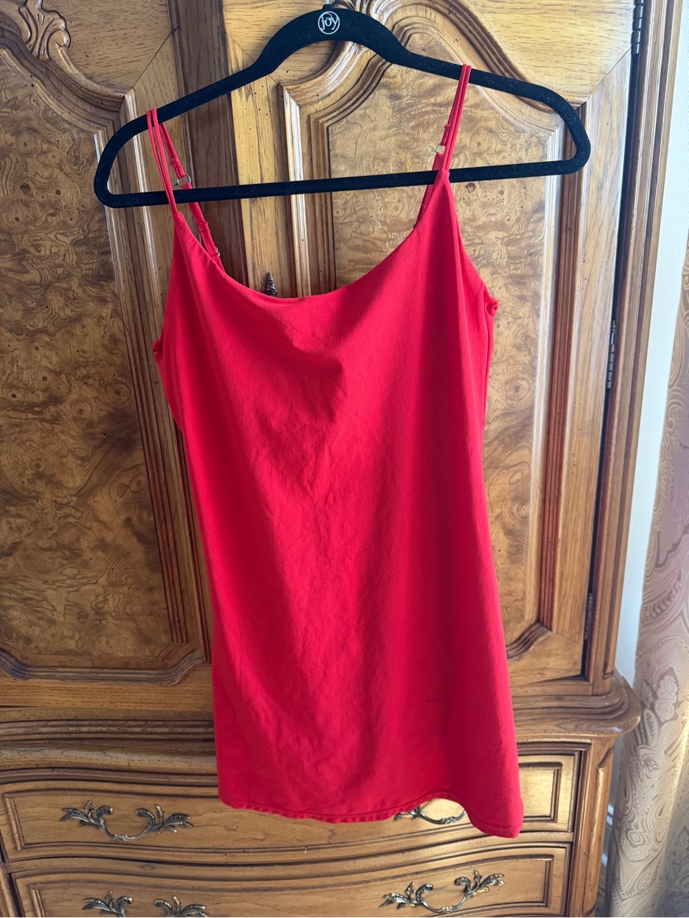 Abercrombie & Fitch Bright Red Adjustable Strap Cami